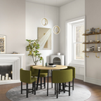 Vellaro Warm Brass Geometric 2 Ring LED Pendant Light | Veisp