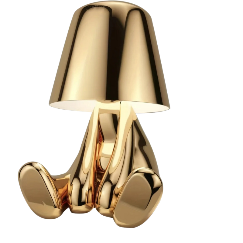 Aurielle | Golden Sculptural Table Lamp For Home And Office | Veisp