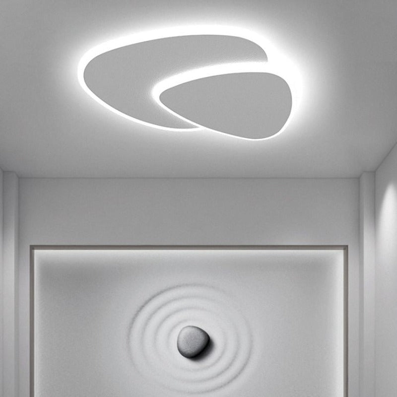 LuminaOrb Radiant White LED Modern Ceiling Light Fixture | Veisp