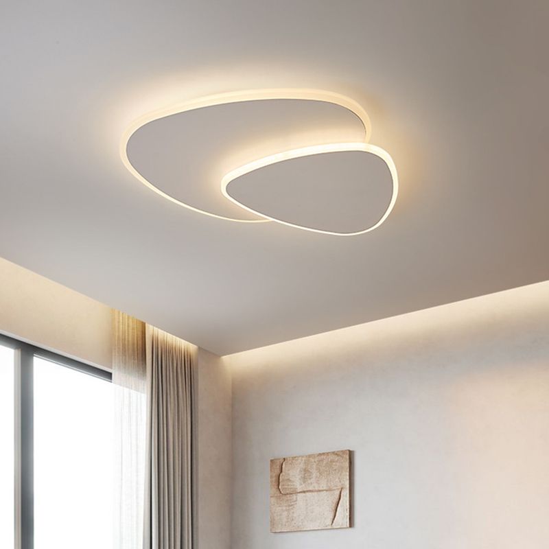LuminaOrb Radiant White LED Modern Ceiling Light Fixture | Veisp