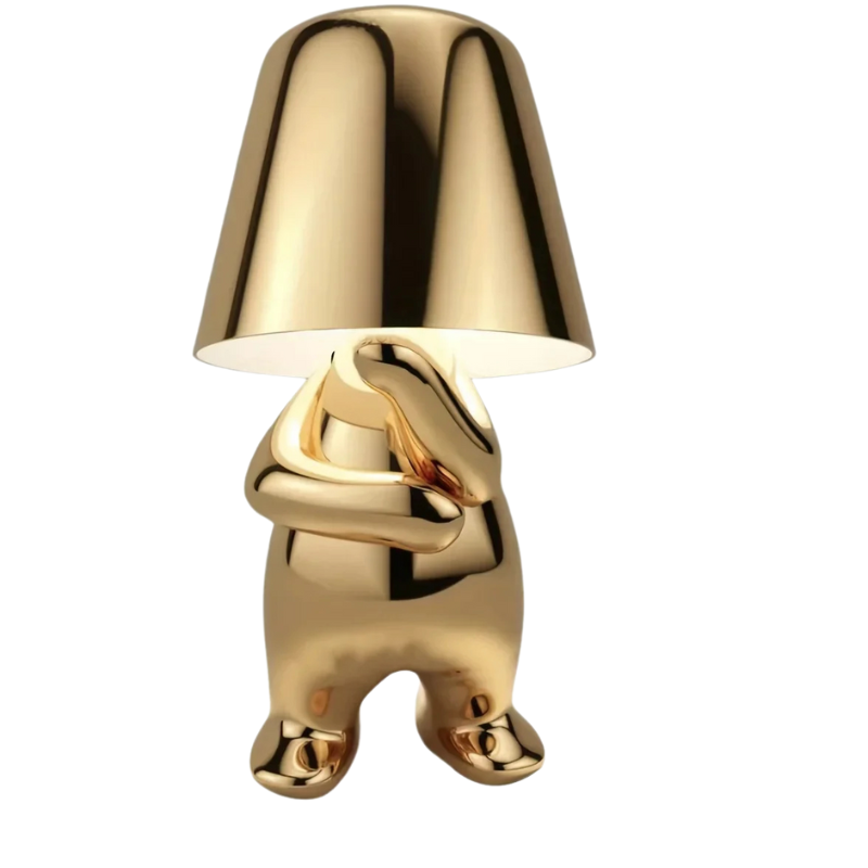 Aurielle | Golden Sculptural Table Lamp For Home And Office | Veisp
