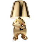 Aurielle | Golden Sculptural Table Lamp For Home And Office | Veisp