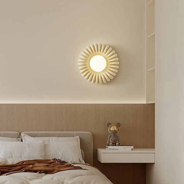 Lumora | Modern Resin Wall Lamp For Bedroom Ambient Glow | Veisp