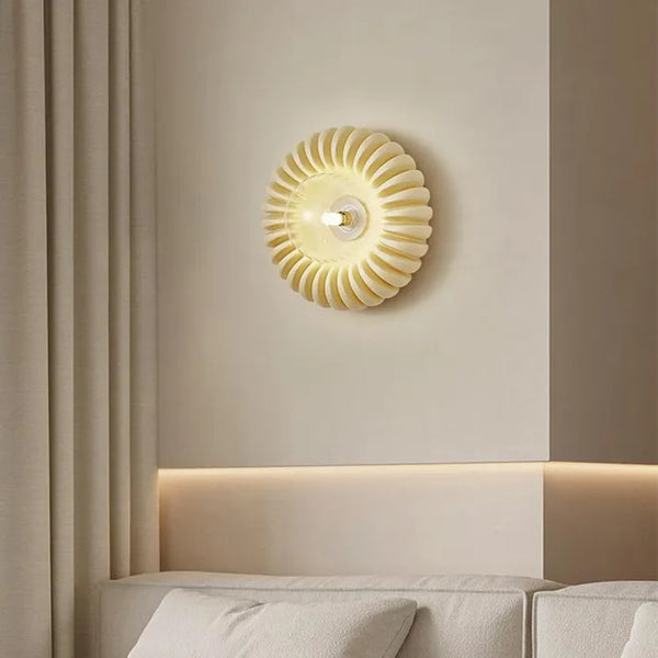 Lumora | Modern Resin Wall Lamp For Bedroom Ambient Glow | Veisp