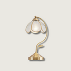 LioraBloom | Floral Glass Table Lamp, Luxurious Home Accent | Veisp