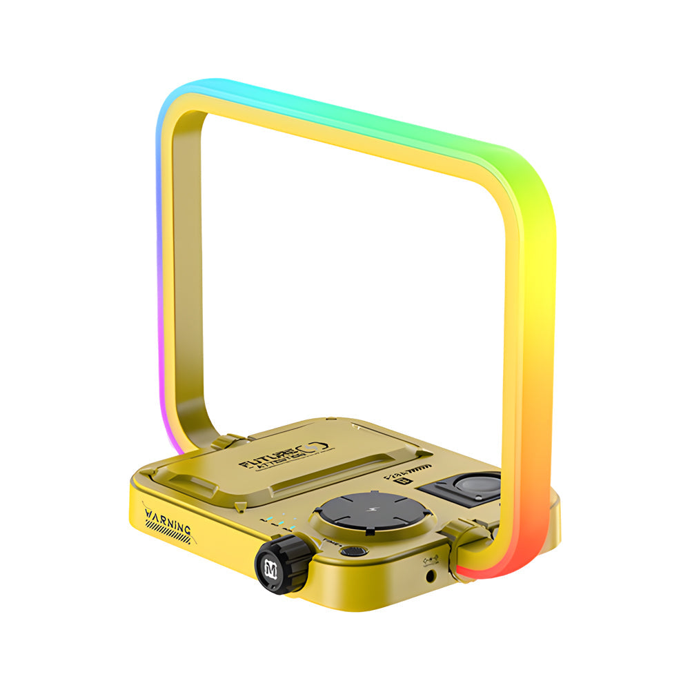 LumaCore 3-In-1 RGB Wireless Charging Desk Lamp With Timer | Veisp