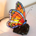 LyriaGlow Scented Night Lamp With Butterfly Top, Rose Base | Veisp