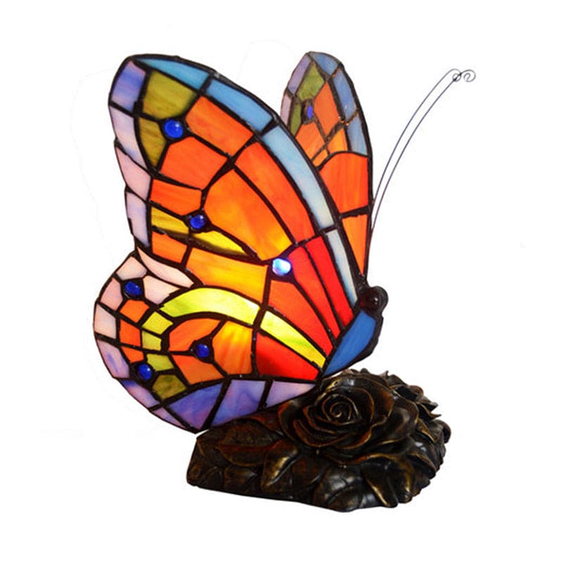 LyriaGlow Scented Night Lamp With Butterfly Top, Rose Base | Veisp
