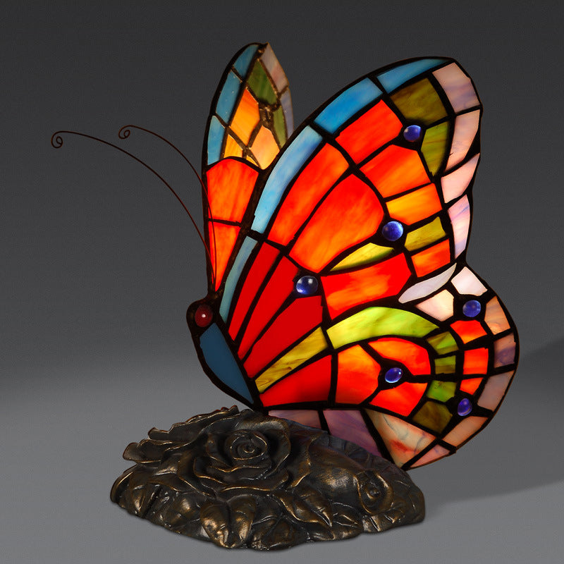 LyriaGlow Scented Night Lamp With Butterfly Top, Rose Base | Veisp