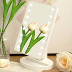 LustraGlow 16-LED Dimmable Adjustable Makeup Mirror | Veisp