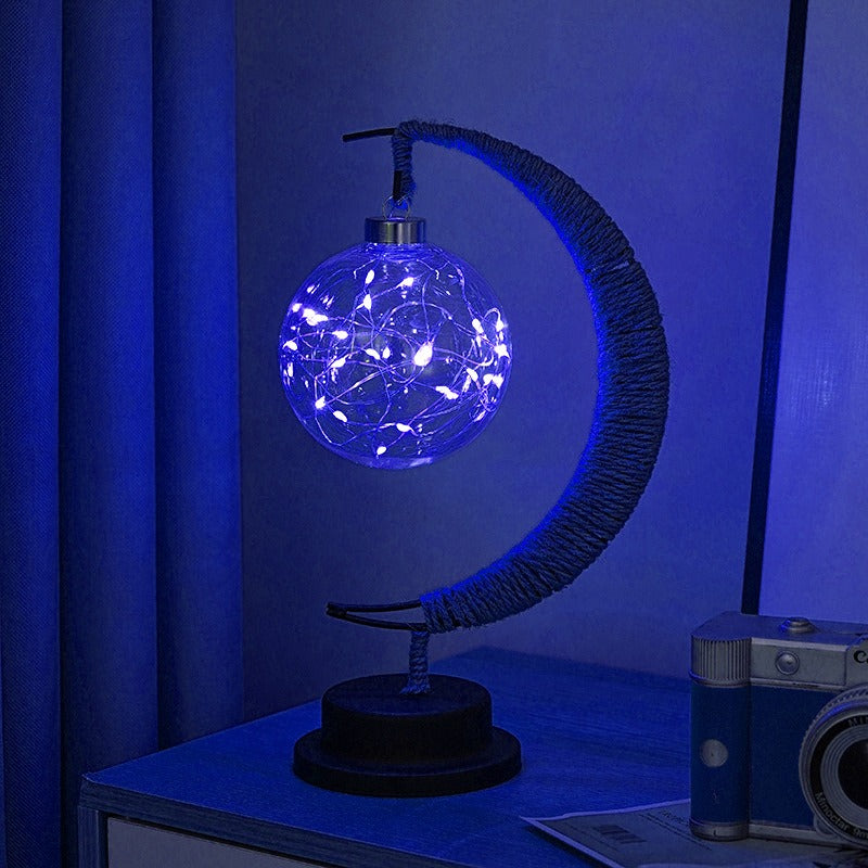 Aurelle | Warm Glass Moon Lamp for Soft Ambient Lighting | Veisp