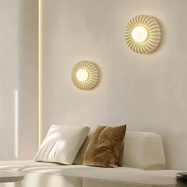 Lumora | Modern Resin Wall Lamp For Bedroom Ambient Glow | Veisp