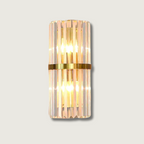 LumaLuxe Elegant Gold Wall Sconce With Warm Ambient Glow | Veisp
