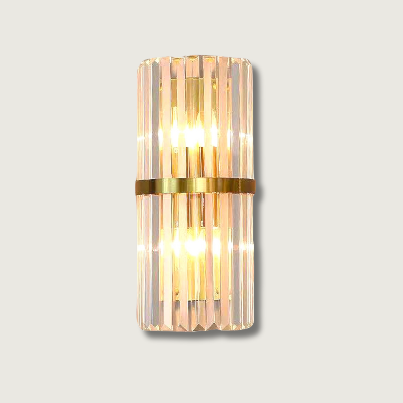 LumaLuxe Elegant Gold Wall Sconce With Warm Ambient Glow | Veisp
