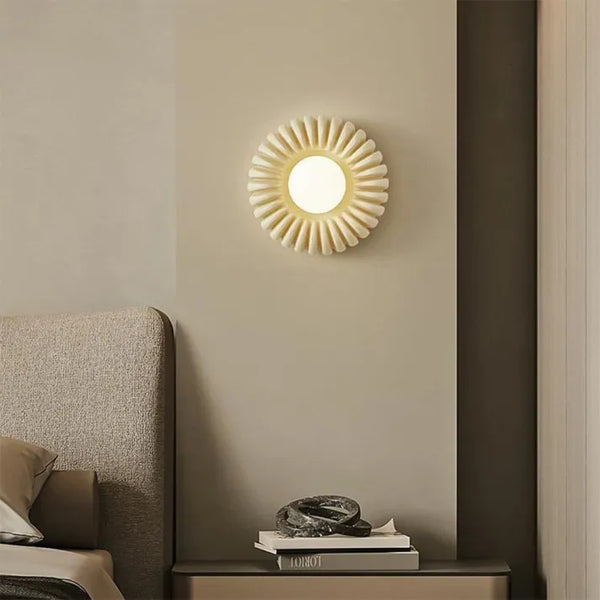 Lumora | Modern Resin Wall Lamp For Bedroom Ambient Glow | Veisp