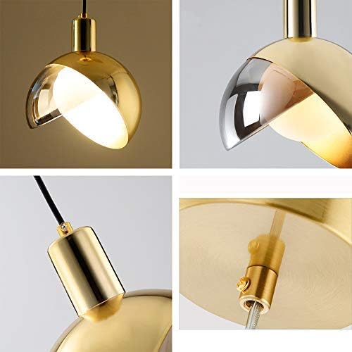 Aurelia | Scandinavian Gold Glass Pendant Light, Smoke Gray | Veisp