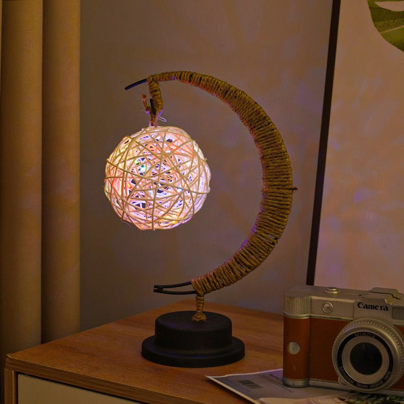Aurelle | Warm Glass Moon Lamp for Soft Ambient Lighting | Veisp