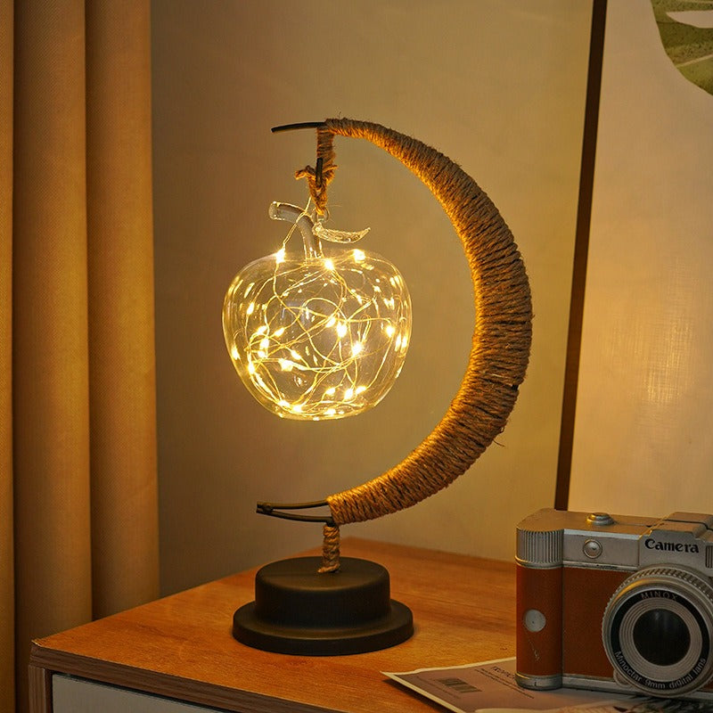 Aurelle | Warm Glass Moon Lamp for Soft Ambient Lighting | Veisp