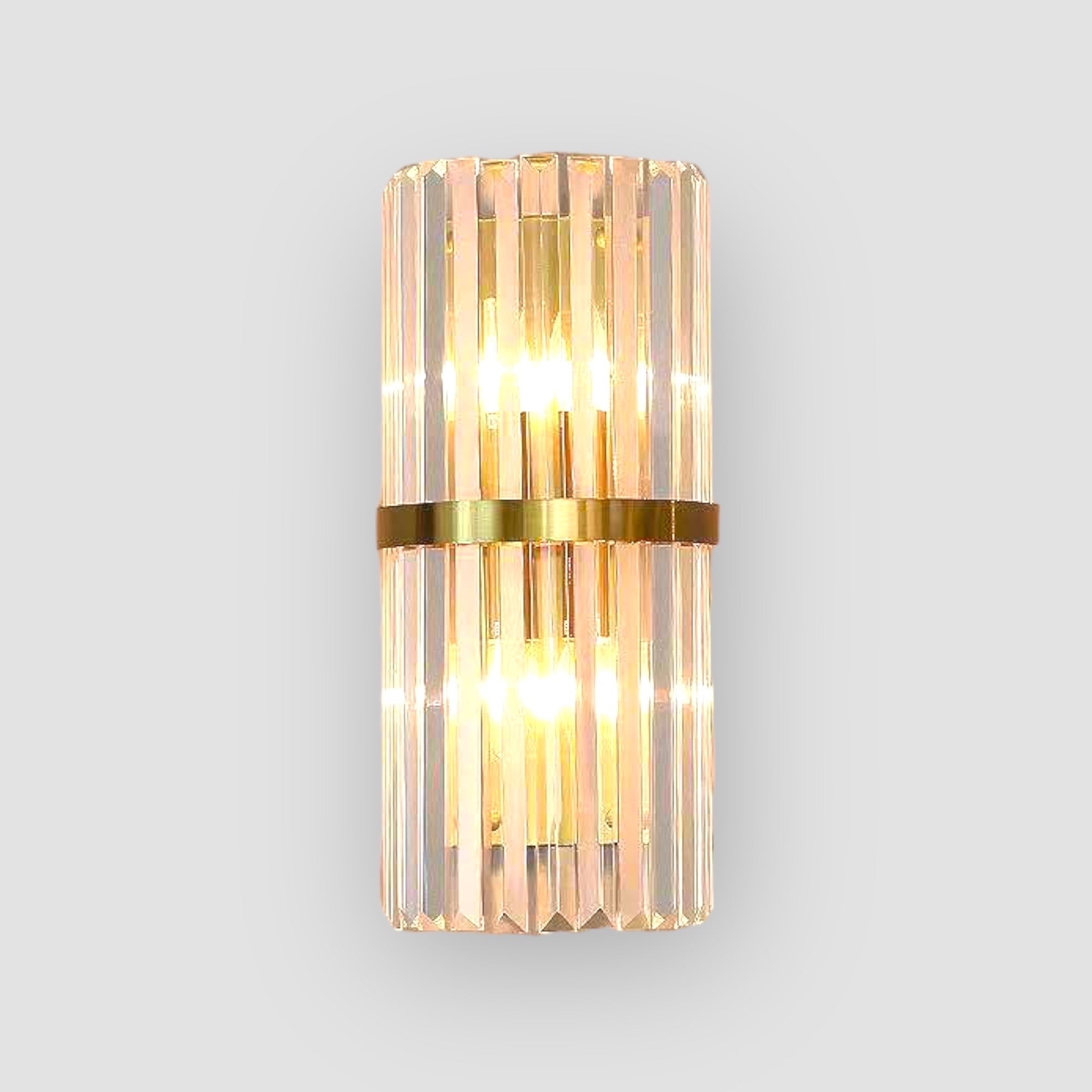 LumaLuxe Elegant Gold Wall Sconce With Warm Ambient Glow | Veisp