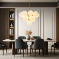 Lumera Nordic Glass Globes Chandelier With Warm Glow