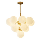 Lumera Nordic Glass Globes Chandelier With Warm Glow