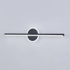 Aureline Sleek Black And Gold LED Wall Lamp With Warm Glow | Veisp