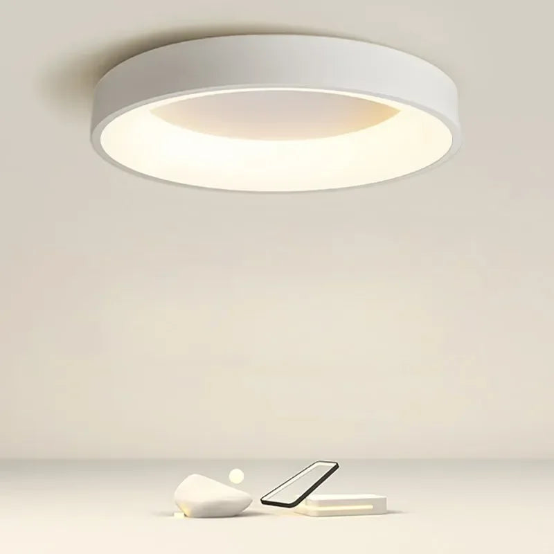 Nordic Glow LED Ceiling Light Minimalist Round Fixture