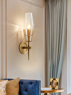 Aureline Modern Black And Gold Wall Lamp For Luxe Rooms | Veisp