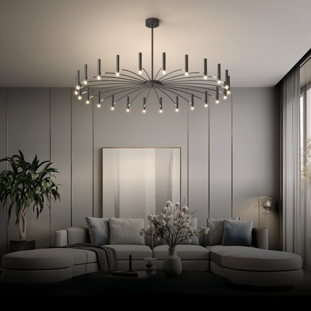 Luminora Candlelight Chandelier for Living Room Decor