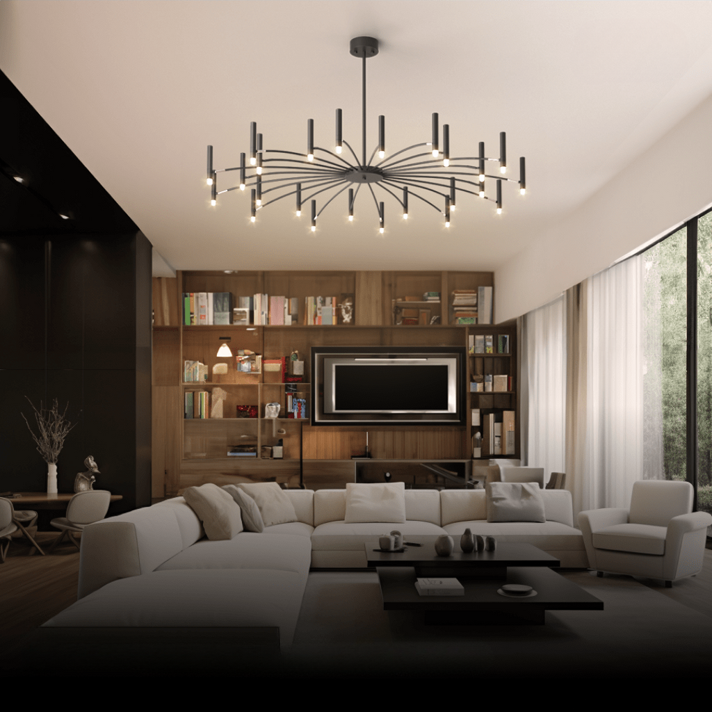 Luminora Candlelight Chandelier for Living Room Decor