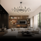 Luminora Candlelight Chandelier for Living Room Decor