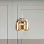 AuricRay Retro Gold Glass LED Pendant Light Fixture | Veisp