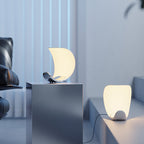 Liora Curved Table Lamp With Elegant Swirls And Soft Glow | Veisp