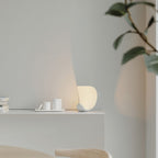 Liora Curved Table Lamp With Elegant Swirls And Soft Glow | Veisp