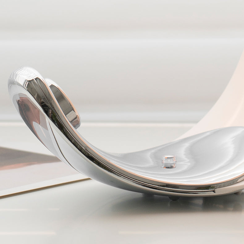 Liora Curved Table Lamp With Elegant Swirls And Soft Glow | Veisp