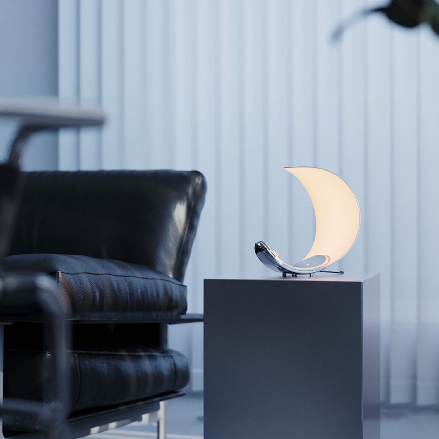 Liora Curved Table Lamp With Elegant Swirls And Soft Glow | Veisp