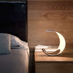 Liora Curved Table Lamp With Elegant Swirls And Soft Glow | Veisp