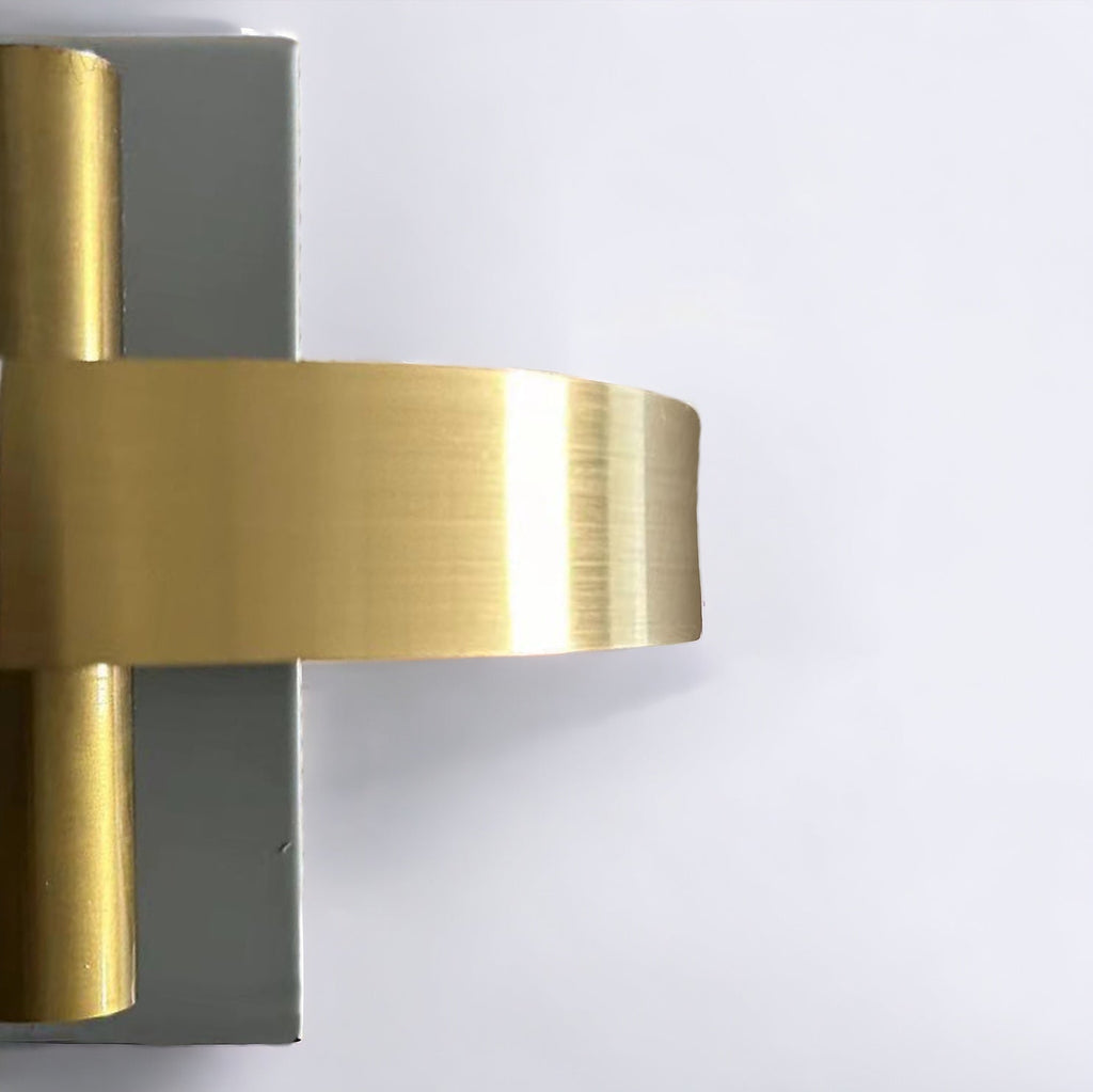LumaLuxe Elegant Gold Wall Sconce With Warm Ambient Glow | Veisp