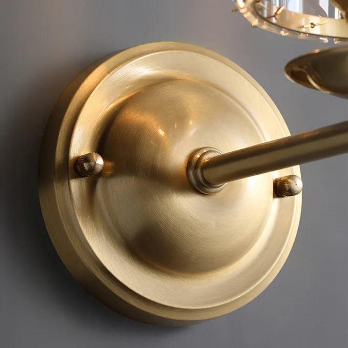 Aureline Luxe Vintage Crystal Wall Lamp For Living Rooms | Veisp