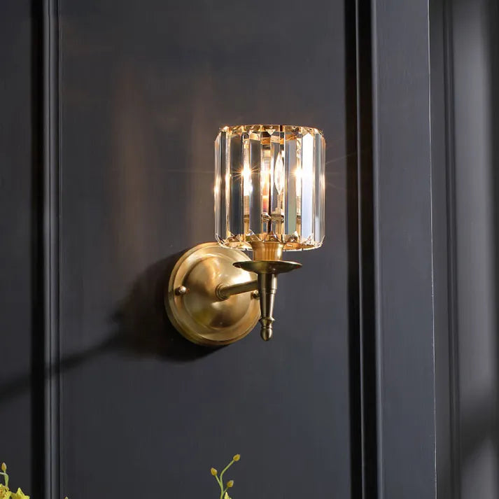 Aureline Luxe Vintage Crystal Wall Lamp For Living Rooms | Veisp