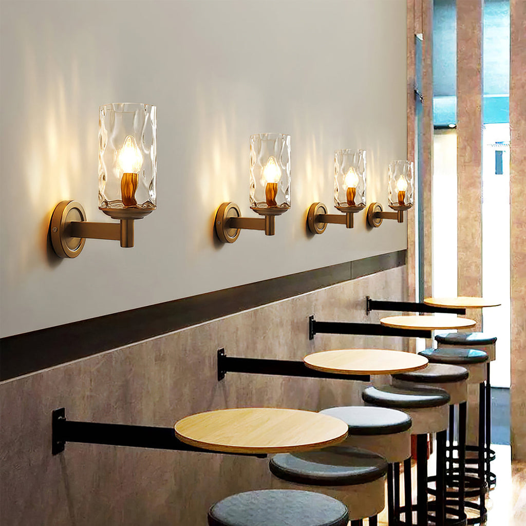 Aurelle Glass Wall Light for Warm Ambient Room Lighting | Veisp