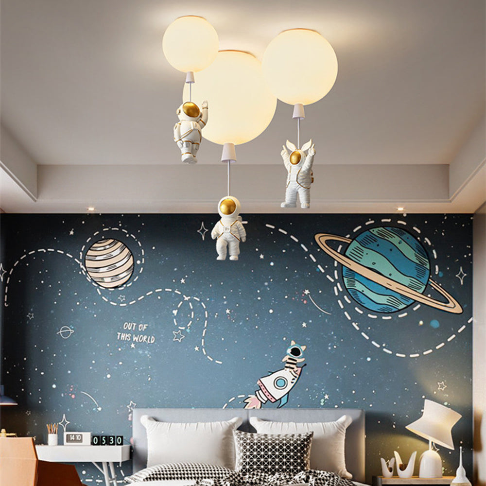 Lumen Trail Kids LED Ceiling Light Astronaut Balloon With 8 Colors