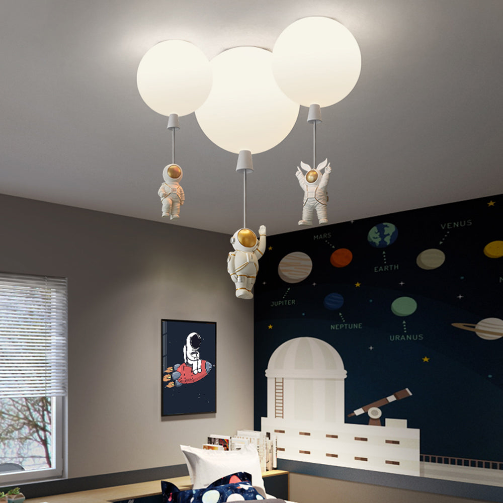 Lumen Trail Kids LED Ceiling Light Astronaut Balloon With 8 Colors