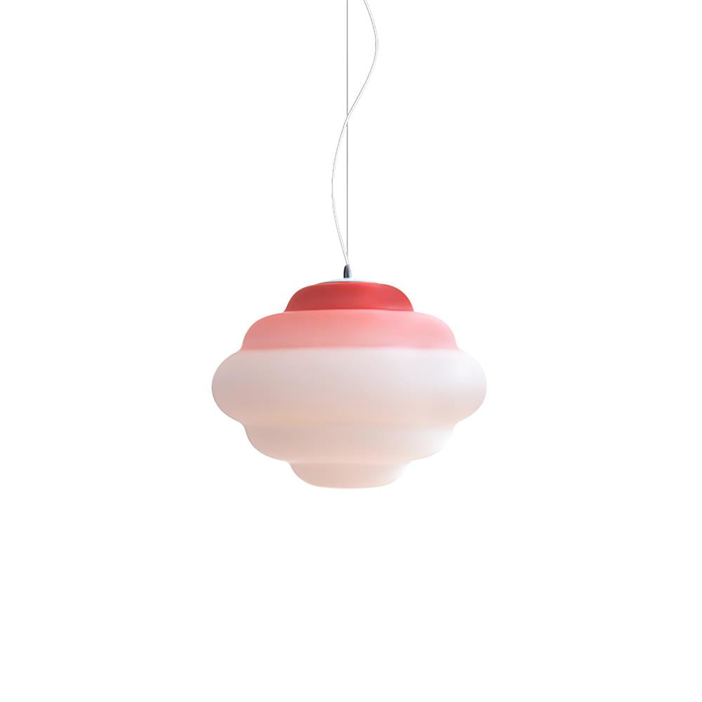 NimbusGlow Frosted Glass Pendant Lamp In Gradient Shades | Veisp