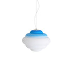NimbusGlow Frosted Glass Pendant Lamp In Gradient Shades | Veisp