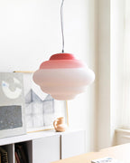 NimbusGlow Frosted Glass Pendant Lamp In Gradient Shades | Veisp