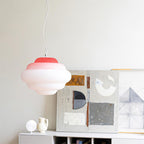 NimbusGlow Frosted Glass Pendant Lamp In Gradient Shades | Veisp
