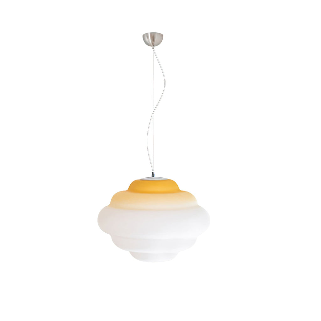 NimbusGlow Frosted Glass Pendant Lamp In Gradient Shades | Veisp
