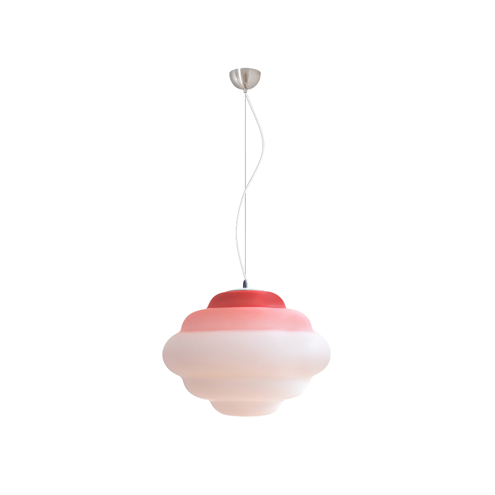 NimbusGlow Frosted Glass Pendant Lamp In Gradient Shades | Veisp