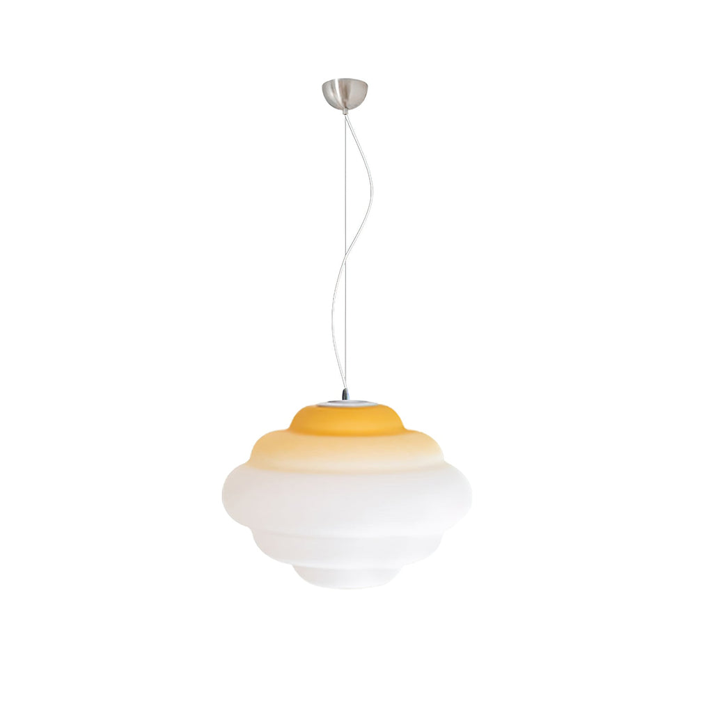 NimbusGlow Frosted Glass Pendant Lamp In Gradient Shades | Veisp